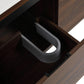 36 Inch Wall-Mounted Bathroom Vanity with Gel Sink – Modern & Space-Saving Design color: California Walnut