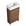 Bathroom Vanity with Single Sink and Soft-close Door for Small Spaces color: Brown Ebony