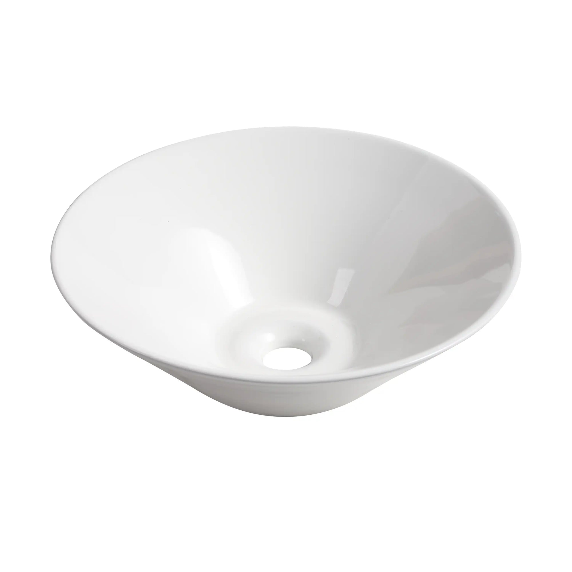 Oakline Vessel Series 24" Bathroom Wall-Mounted Vanity with Slim Tapered Vessel Sink