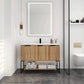 48" Freestanding Bathroom Vanity with Resin Basin color: Maple