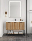 48" Freestanding Bathroom Vanity with Resin Basin color: Maple