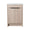 Front view of 24" light oak 24in bathroom vanity with double doors and minimalist black handle | Ace Decor