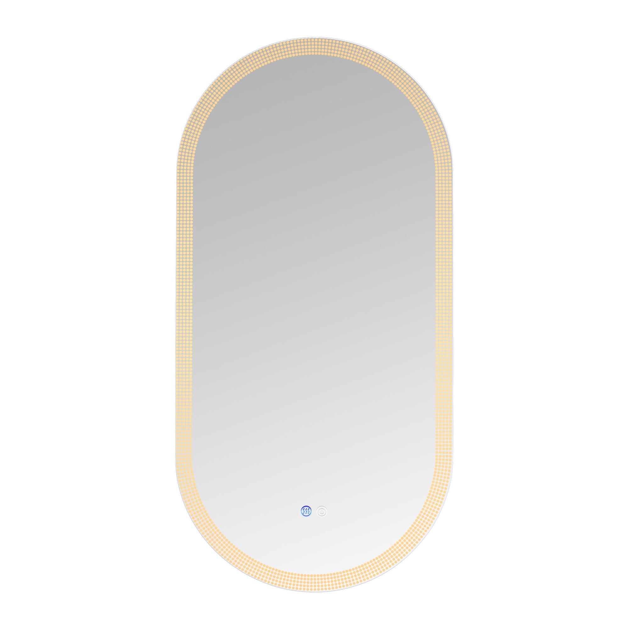 Dimmable Switch-Held Memory LED Bathroom Mirror color:White