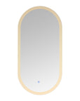 Dimmable Switch-Held Memory LED Bathroom Mirror color:White