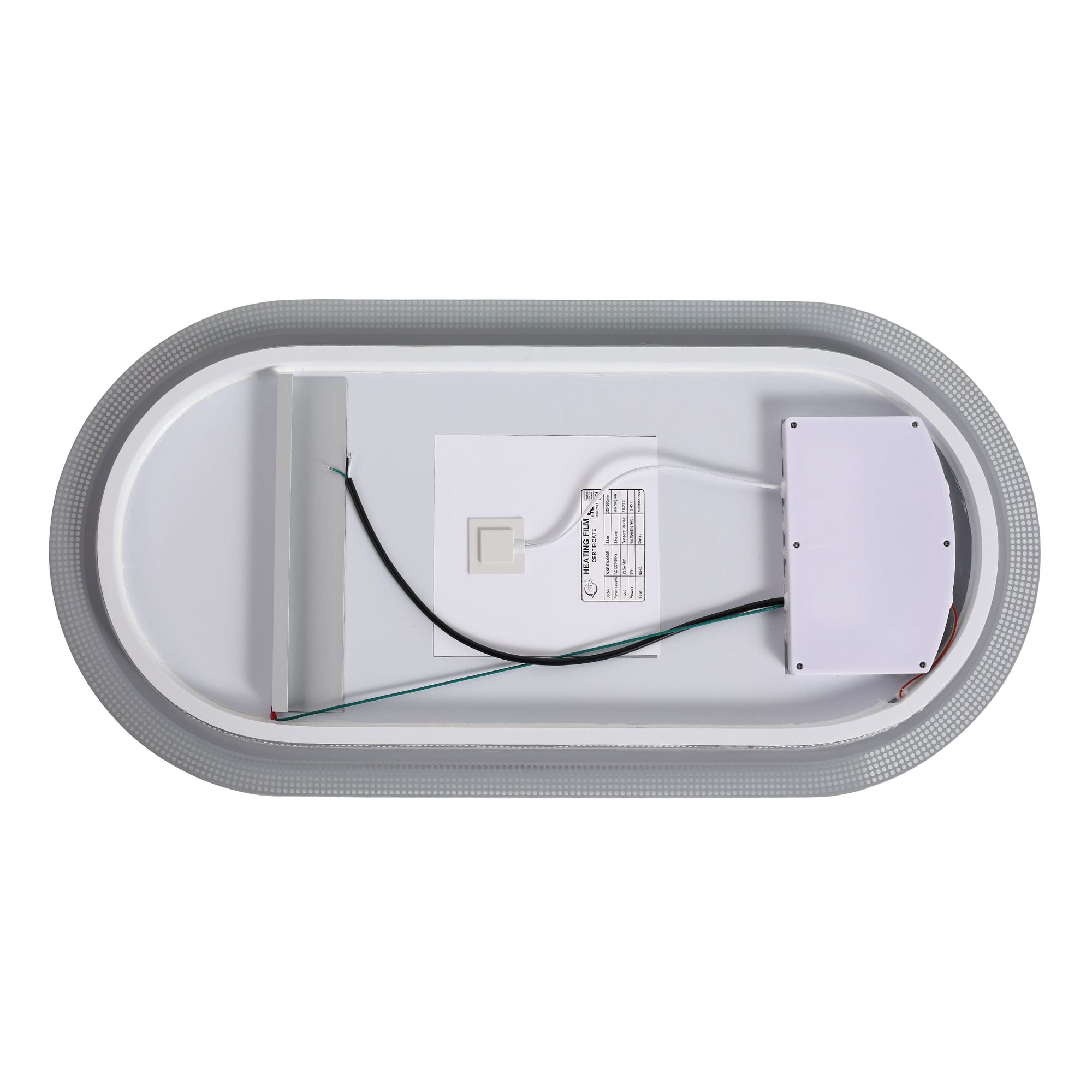 Dimmable Switch-Held Memory LED Bathroom Mirror color:White