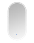 Dimmable Switch-Held Memory LED Bathroom Mirror color:White