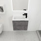 Bathroom Vanity with Sink 22 Inch for Small Floating Bathroom with Soft Close Door color: Imitative Oak