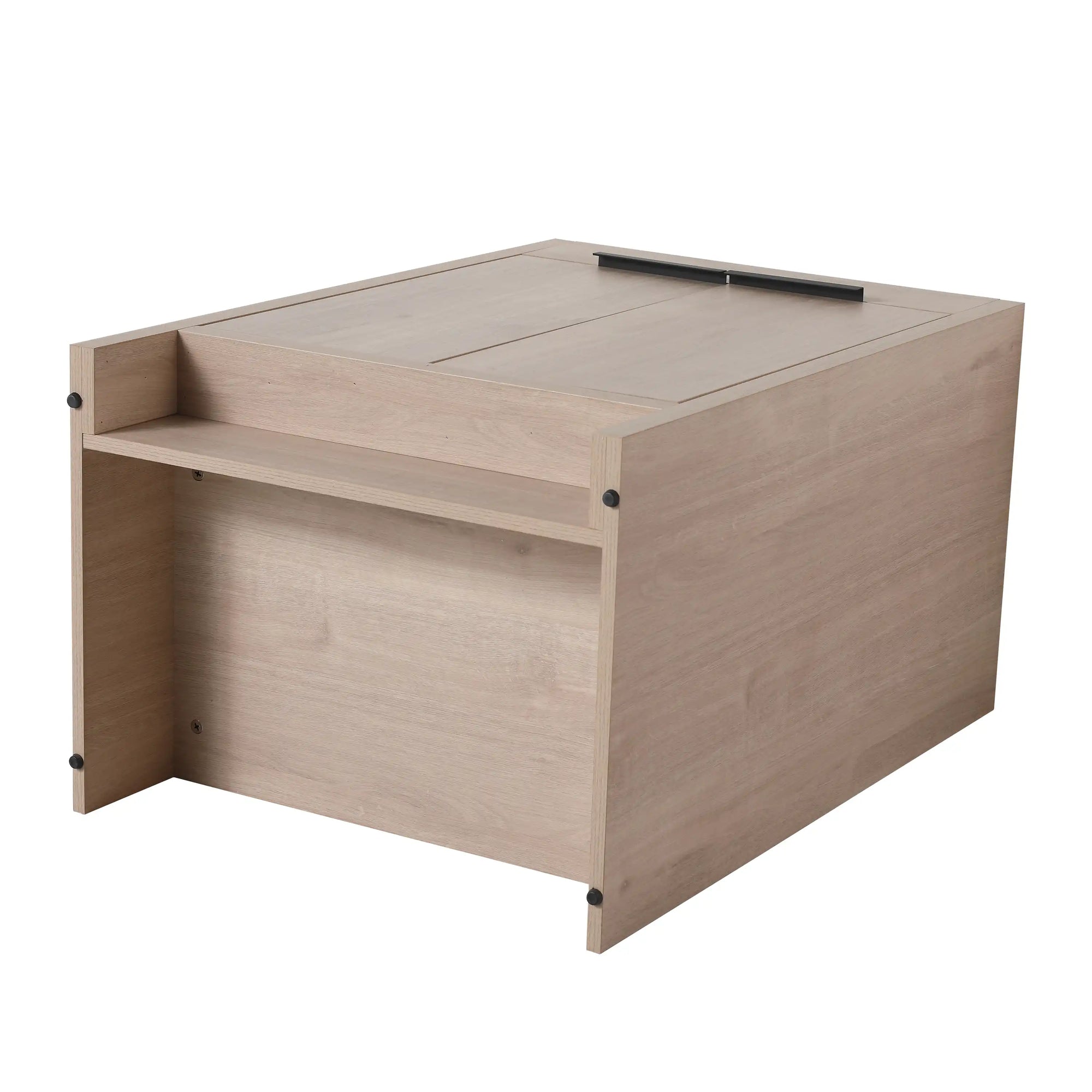 Back structure view of 24" 24in bathroom vanity showing sturdy construction and rear support panel | Ace Decor