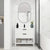 Freestanding Bathroom Vanity with Plywood and 2 Drawers color: White