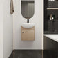 18 Inch Freestanding Bathroom Vanity with Sink color: Plain Light Oak