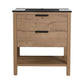 Freestanding Bathroom Vanity with Plywood and 2 Drawers color: Imitative Oak