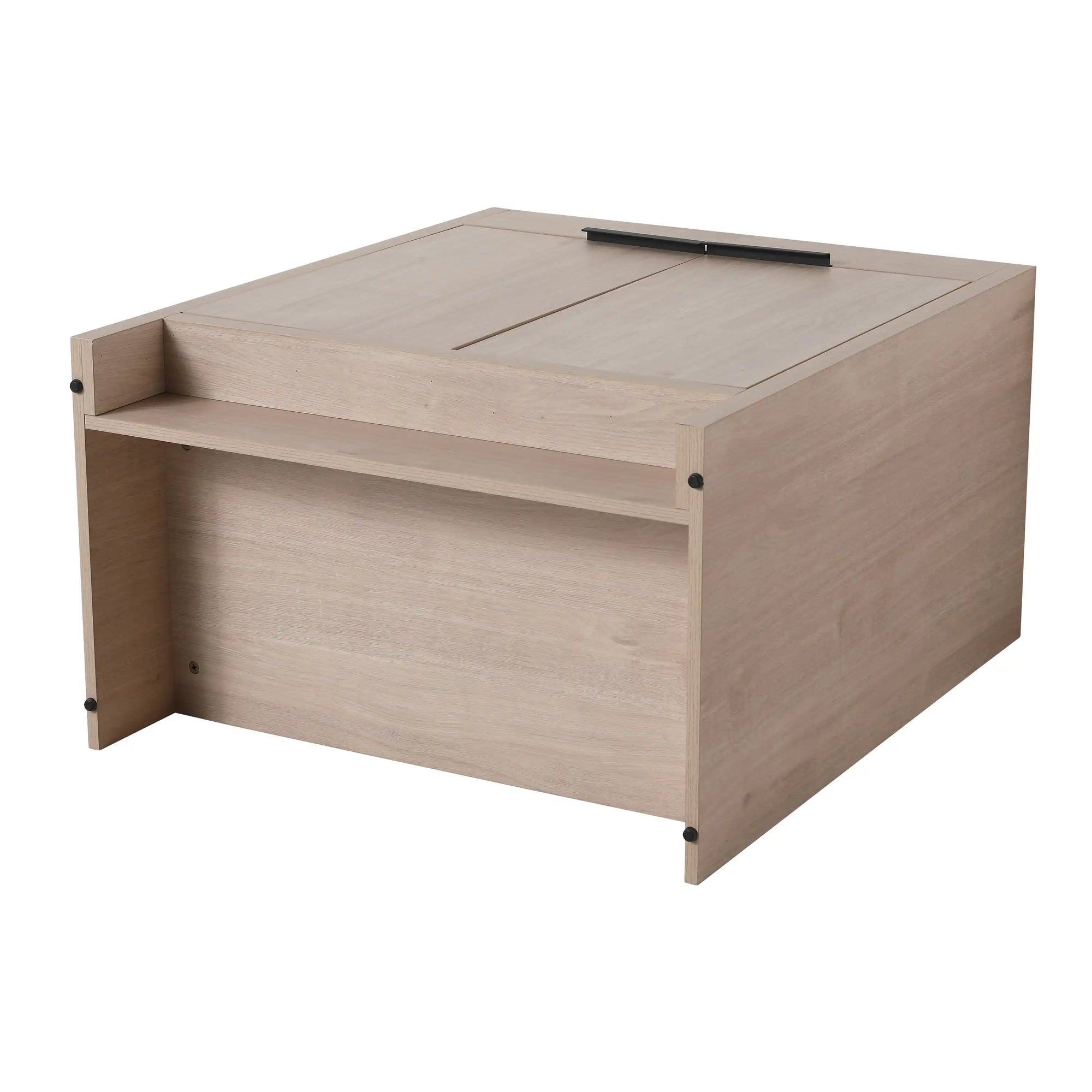 Top-back structure view of 24" 24in bathroom vanity, showing sturdy construction and rear support panel | Ace Decor