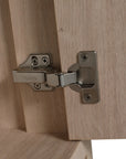 Havenoak Series 36" Plain Light Oak Freestanding Bathroom Vanity with White Integrated Sink
