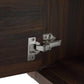 Compact Floating Bathroom Cabinet with Sink & Soft Close Doors color: California Walnut