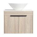 Oakline Vessel Series 24" Bathroom Wall-Mounted Vanity with Slim Tapered Vessel Sink