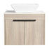 Front view of 24" small vessel sink vanity with tapered vessel sink | Ace Decor