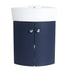 Corner Bathroom Sink Vanity Set - Wall-Mounted Cabinet for Small Spaces color: Navy Blue