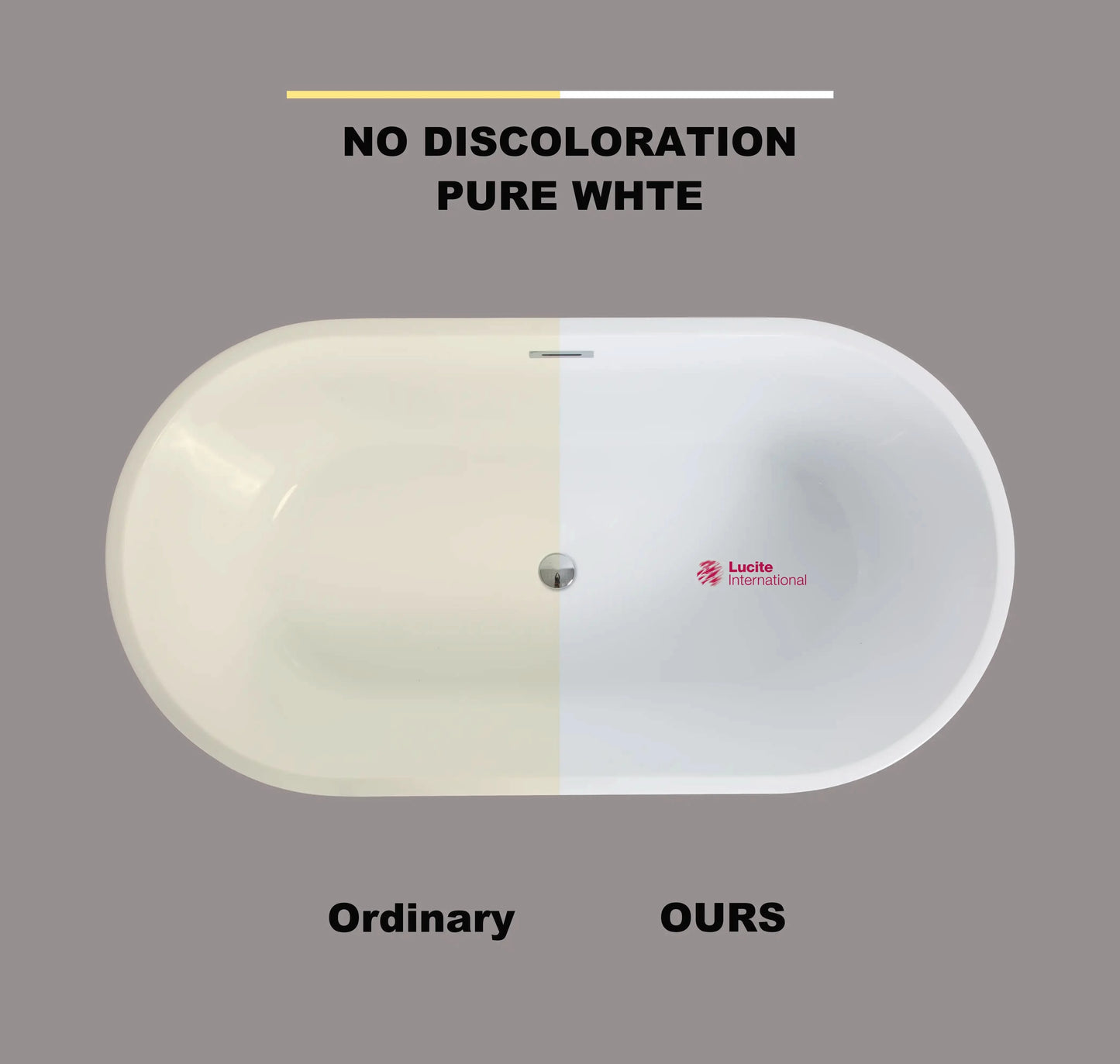 Luxurious Freestanding Acrylic Bathtub - Modern Design, Ultimate Comfort, and Efficient Drainage color: White