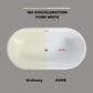 Elegant Freestanding Gloss White Bathtub with Overflow Control color: White