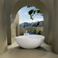 Luxurious 63" Freestanding Matte White Bathtub - Durable, Easy to Install color:white