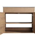 30" freestanding single bathroom vanity with sink showing spacious interior storage and soft-close cabinet doors | Ace Decor