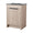 Freestanding 24 inch bathroom vanity with black integrated sink, front view, 24" | Ace Decor