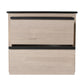 24" Bathroom Vanity with 2 Soft-Close Drawers color: Plain Light Oak