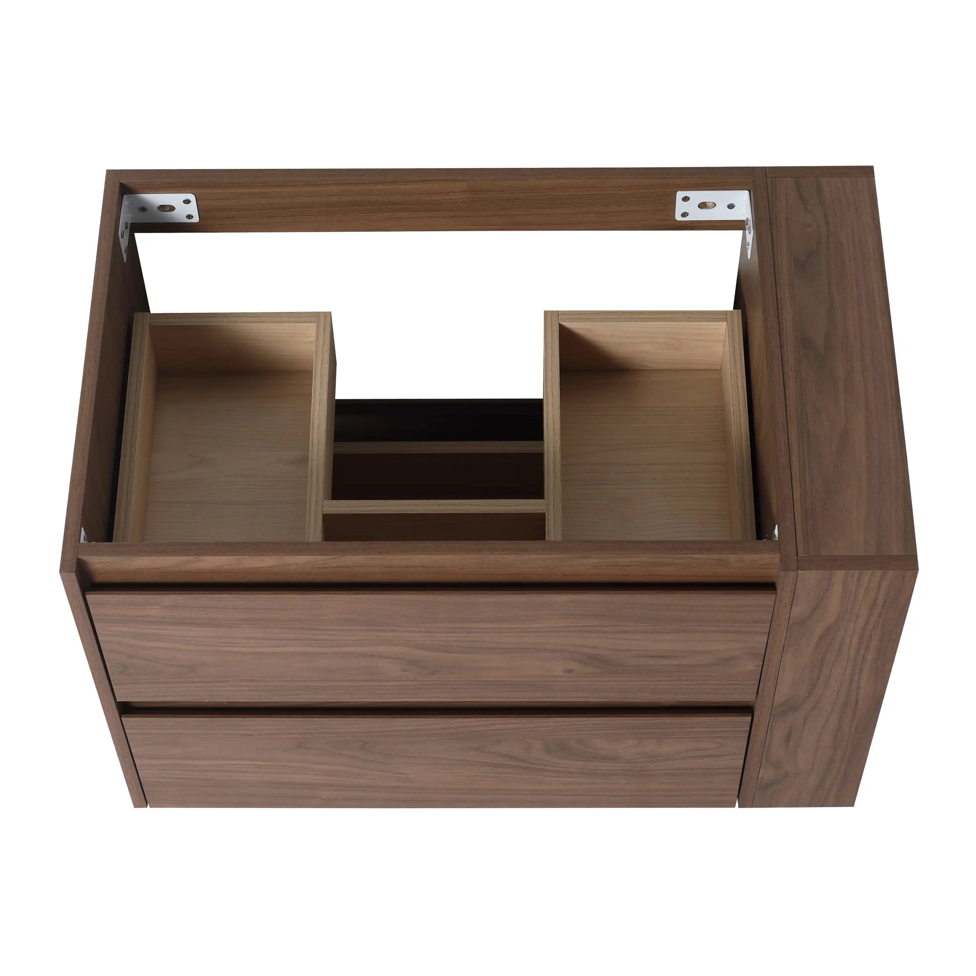 30" bathroom vanities brown wall-mounted vanity with internal storage compartments | Ace Decor