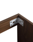 30" bathroom vanities brown cabinet corner detail with reinforced mounting bracket | Ace Decor
