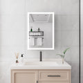 Calvante 28" LED Mirror Cabinet with Display - 3-Tier Storage, Anti-Fog