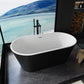 Luxurious High-Gloss Black Freestanding Bathtub - Spacious, Durable, and Easy to Install color: Black