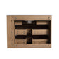 30" Wall-Mounted Bathroom Vanity with Sink, Soft-Close Drawer & Side Shelf color: Imitative Oak