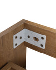 30" small bathroom vanity with drawers featuring reinforced interior corner bracket construction | Ace Decor