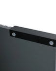 48" grey vanity bathroom unit detail of soft-close hinge and durable hardware | Ace Decor