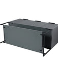 48" grey vanity bathroom unit back view showing sturdy frame and construction | Ace Decor