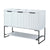 48" Freestanding Bathroom Vanity with Resin Basin color: White
