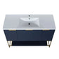 48" Freestanding Bathroom Vanity with Resin Basin color: Navy Blue