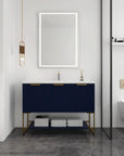 48" Freestanding Bathroom Vanity with Resin Basin color: Navy Blue