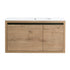 36" floating sink vanity for bathroom front view with minimalist wall-mounted cabinet | Ace Decor