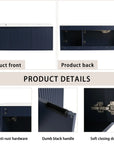 48 inches bathroom vanity hardware and handle detail graphic | Ace Decor