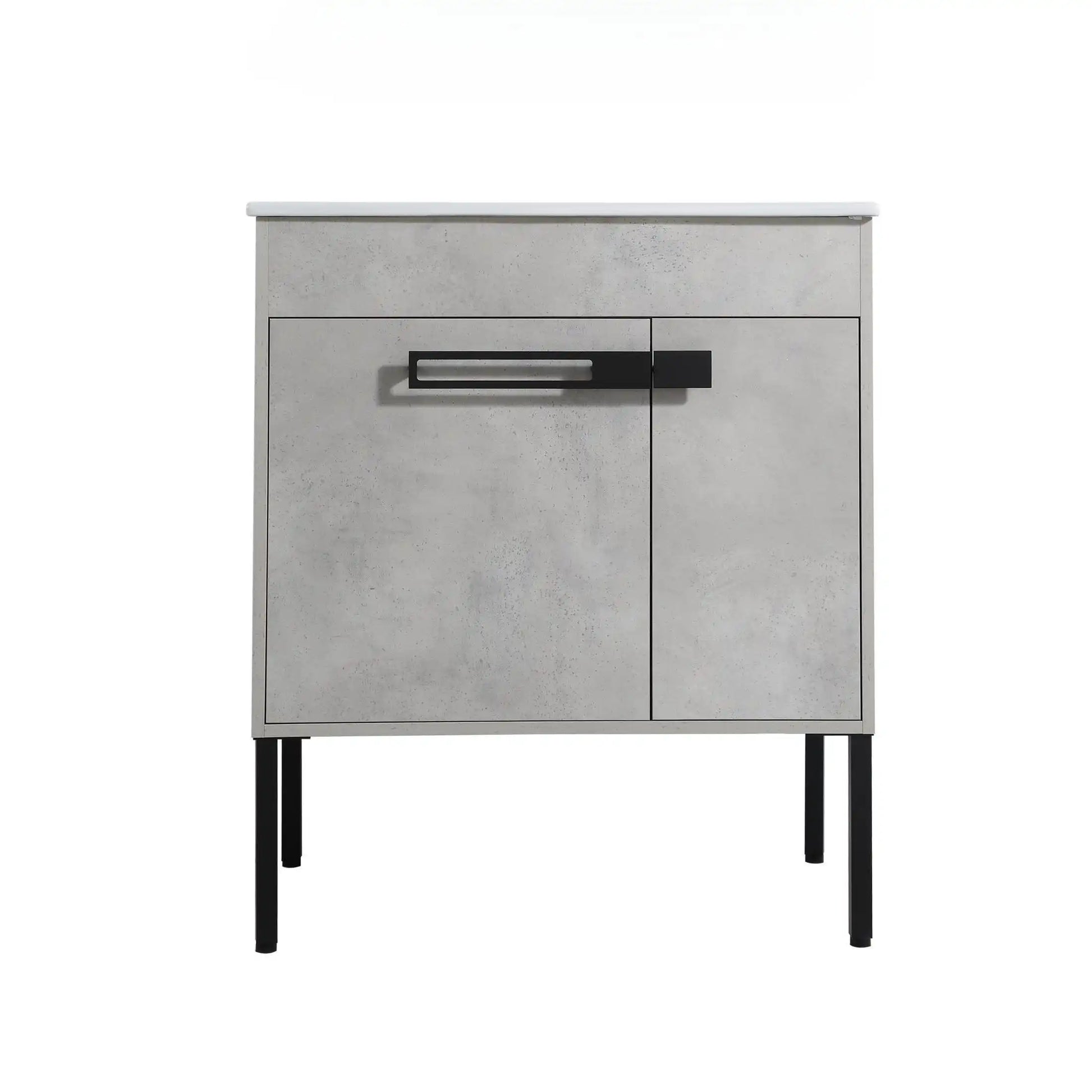 Bathroom Vanity With Sink, Freestanding Bathroom Vanity or Floating is Optional Conversion color: Cement Grey | size:30 inch