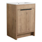 Freestanding Bathroom Vanity with Sink & 2 Soft-Close Doors color: Imitative Oak