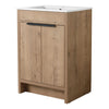 Freestanding Bathroom Vanity with Sink & 2 Soft-Close Doors color: Imitative Oak