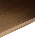 Interior shelf detail of 30 inch vanity with sink, moisture-resistant oak finish | Ace Decor
