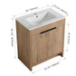 Freestanding Bathroom Vanity with Sink & 2 Soft-Close Doors color: Imitative Oak