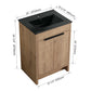 Freestanding Bathroom Vanity with Sink & 2 Soft-Close Doors color: Imitative Oak