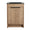 Front view of 24" black bathroom sink vanity with black integrated sink and double doors | Ace Decor