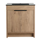 Freestanding Bathroom Vanity with Sink & 2 Soft-Close Doors color: Imitative Oak