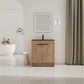 Freestanding Bathroom Vanity with Sink & 2 Soft-Close Doors color: Imitative Oak