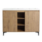 48" Freestanding Bathroom Vanity with Double Sinks & Soft Close Doors color: Imitative Oak